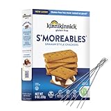 Kinnikinnick - S'moreables Graham Style Crackers - Gluten Free, Allergy Friendly Vegan Graham Crackers - 8 oz. Box - Includes 4 Custom Toaster Forks