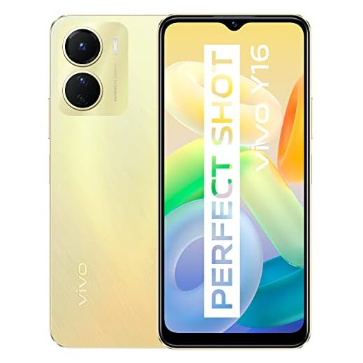 Smartphone vivo Y16, 4 GB RAM + 128 GB ROM, display da 6,51 pollici Vast HD+, batteria da 5.000 mAh, telefono Android 12, doppia fotocamera da 13 MP, Doppia Sim Dual Standby