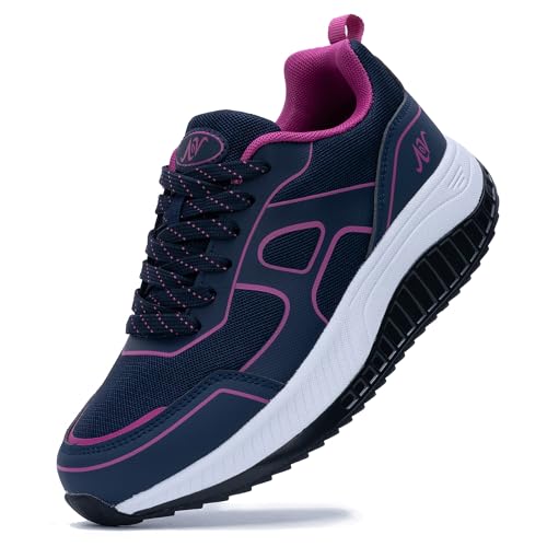 N BESUNEW Women's Wide Walking Shoes Orthotic Arch Support Plantar Fasciitis Sneakers | Wide Width...
