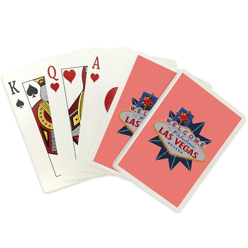 Baraja Las Vegas Nevada, 52 cartas tamaño póker miniatura 2
