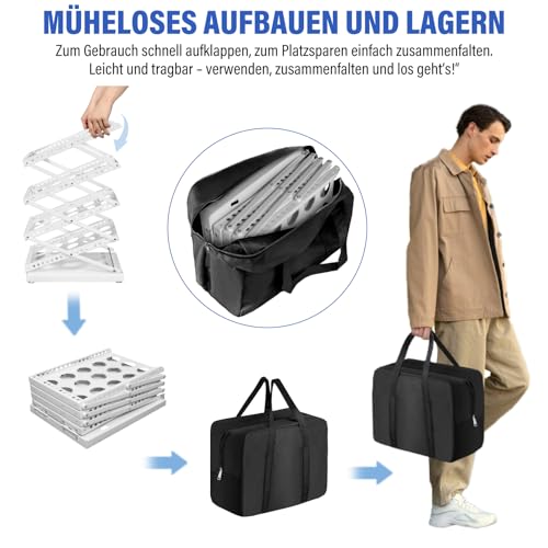 Porte-brochures pour foires et expositions avec 4 compartiments A4