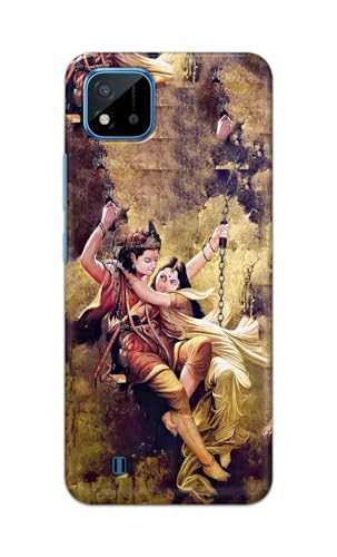 Image of Printed Hard Back Cover for Realme C20 Back Cover (Radha Krishna Love -J1) -190724(EA)