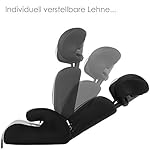 KIDIZ® Autokindersitz Kindersitz Kinderautositz | Autositz Sitzschale | 9 kg - 36 kg 1-12 Jahre | Gruppe 1/2 / 3 | universal | zugelassen nach ECE R44/04 | 6 verschiedenen Farben | Grau