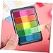 PLAFOPE Professional Transparent Reading Highlight Strips of Fluorescent Adhesive Sentence Markers for School Office Use Portable Page Markers for Encouraging Reading Engagement