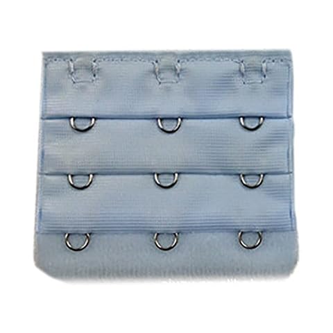 Lalagouk Bra Strap Extender Bra Extender 3 Row 3 Hook,10 pack (shallow blue) Cover