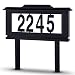Lighted House Numbers Address Sign - Solar Lighted Address Numbers Signs for Houses or for Yard - Led Light up House Numbers - Solar House Number Sign Auto On at Night Off at Daylight