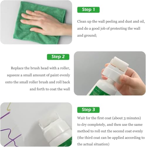 Image of PAXCOO Small Paint Roller Brushes for Walls Repair Tool, Wall Paint Roller Brush Set Tool, Suitable for Repairing The Wall with Latex Paint for Indoor & Outdoor.