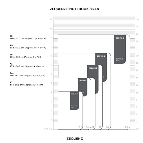 Image of Zequenz A6- Mini Size Emerald Green Notebook Blank Acid Free Paper 200 Pages 80GSM 360 Degree Flexibility 100% Handmade Fountain Pen Friendly Color Series Bookmark Included