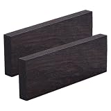 CRAFTYMELODY 2 Stück Messer Griffschalen Material Kokosnuss Holz Bauholz Messer Griffplatte Rechteckig Holz Bauholz Rohling 4.8 Zoll x 1.66 Zoll x 0.41 Zoll