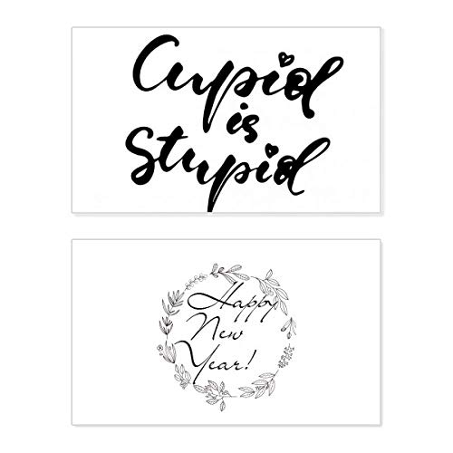Tarjeta Cupid Is Stupid de Año Nuevo, ideal para regalar a tus amigos