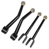 Suspension Front Upper & Lower Control Arms for 2007-2018 Jeep Wrangler JK/JKU 0-6' Lift Adjustable Control Arm Kit SET OF 4