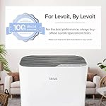 Levoit Vital 100 Air Purifier Replacement Filter, Genuine Air Filters AHAM VERIFIDE, High-Efficiency Activated Carbon for Removal of Smoke, Odors, Allergens, Pollen, Vital 100-RF, White, 2 Pack - Image 4