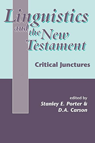 Linguistics and the New Testament: Critical Junctures (Jsnt Supplement Series, 168)
