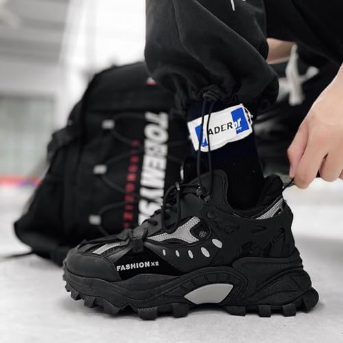 Fashion Chunky Sneakers for Men Retro Y2K Trendy Dad Shoes Comfortable Breathable Casual Walking Shoes3