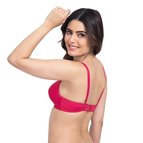 Image of Tweens - Heavily Padded Semi Push-Up Bra - Polyamide Fabric - 3 /4th Coverage, Wireless, Multiway Straps, Seamless - Everyday T-Shirt Bra