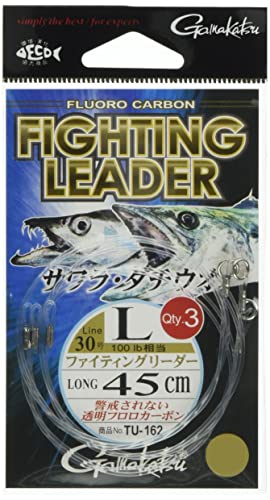 Gamakatsu Fluorocarbon Leader 45 cm M No. 22 Transparente miniatura 1