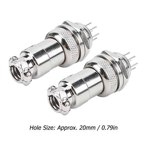 Conector Panel Macho Hembra 8 Pines 20mm Aviation miniatura 6