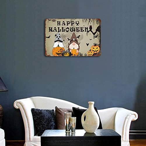 Panneau Happy Halloween citrouille naine sculptée de 30,5x45,7 cm - 5