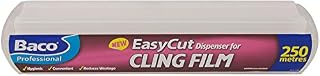 Bacofoil Professional Easycut Cling Film & Dispenser 250 Metres x 35 cms, White, 40 x 8.4 x 7.4 cm