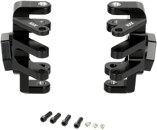 KYX Racing Aluminum Alloy AR14B Front Axle Steering Knuckle Upgrades Parts Accessories for 1/10 RC Crawler Car Axial RBX10 RYFT