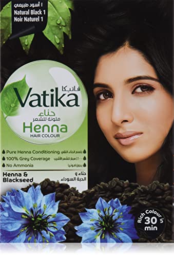 صبغة شعر حنة فاتيكا - لون اسود