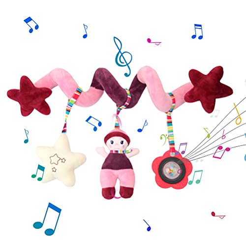 Bagima Cochecito de bebé de Juguete, Cochecito de bebé, Cuna, Espiral, Actividad, Juguetes, Cochecito, Viaje, Actividad, Juguete, Suave, Caricatura, Felpa, Cochecito, Juguetes Colgantes Cover