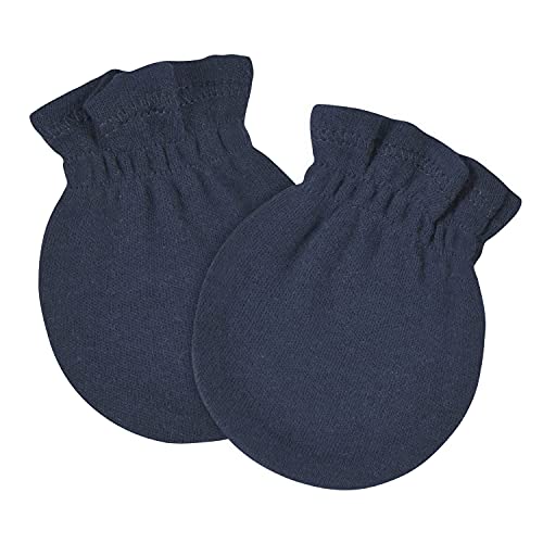 Gerber Baby Girls 8-pack And No Scratch Mittens, Navy, 0-3 Months 8-pack US - image 2
