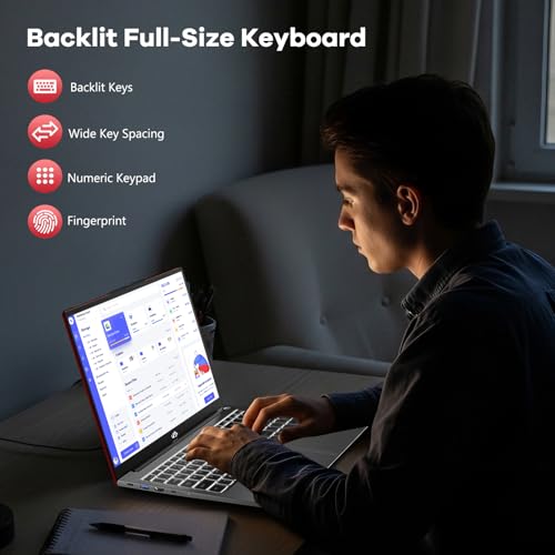 Image of NIMO 15.6 Inch Laptop, i5-12450H 8-Core H-Series Processor (Beats i7-11800H), 32GB RAM 1TB SSD, Backlit Keyboard, Fingerprint Reader, 100W USB-C Fast Charging, WiFi 6, FHD IPS Display