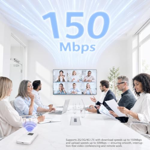 Image of Global Pocket WiFi Hotspot - No SIM, Works in 140+ Countries, 10GB USA Data Included + 2GB Monthly Free Data for Life, Portable 4G LTE Travel Router, Connect Up to 8 Devices, Mobile Internet Device