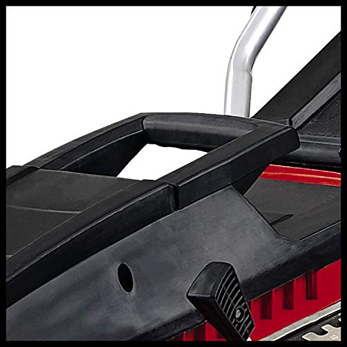 Einhell Elektrische Grasmaaier GC-EM 1742 (1700 W, 42 cm maaibreedte, centrale maaihoogteverstelling, geïntegreerde draaghandgreep, kabelontlastingsklem, laag gewicht, High Wheeler) - Afbeelding 6