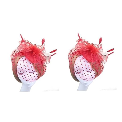 FRCOLOR 2 Unidades Chapelaria Fascinador Presilha De Cabelo Fascinador De Laço Facinador De Cabelo Tiara Melindrosa Chapelaria De Encantador Máquina De Cortar Cabelo Noiva