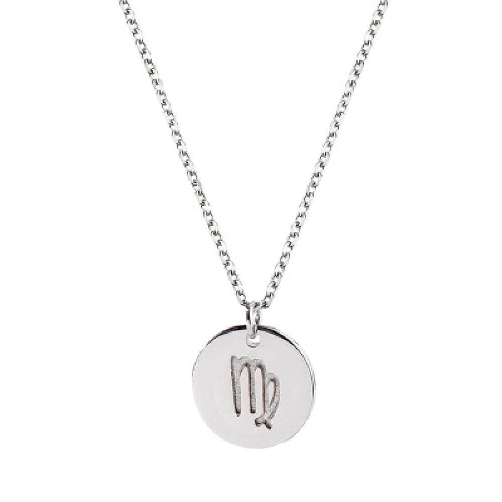 TBDdsd Necklaces, Zodiac Necklace Horoscope For Women, S925 Sterling Silver Medal Constellation Chain Trendy Choker Delicate Gift Jewelry For Her Girls Couples