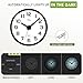 WallarGe Night Light Wall Clock for Bedroom - Silent Lighted up Wall Clock Glow in The Dark, Battery Operated for Living Room/Kitchen, Easy to Read Large Digital Display, 12 Inch