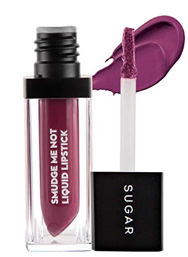 Image of SUGAR Cosmetics Smudge Me Not Liquid Lipsticks for Women | Transferproof & Waterproof | Lasts 12+ Hours | Matte Lipstick | 4.5ml - 22 Mia Sangria (Purple Pink)