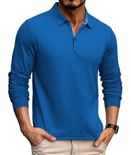 DESIGN DEL POLSINO: Queste polo casual a maniche lunghe presentano polsini a costine sulle maniche, che grazie alla loro elasticità permettono di arrotolarle comodamente senza scivolare fastidiosamente.
