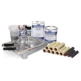 Eastwood Basic OptiFlow Epoxy Primer Kit Set Automotive Roll-On Paint Gray BaseCoat No Overspray with Fast and Easy Cleanup
