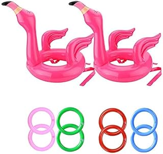 YAAVAAW Christmas Party Toss Inflatable Xmas Santa Tree Ring Toss with Rings (1 Scoreboard,6 Rings),Inflatable Ring Toss For Family Kids Office Xmas Holiday New Year Party Fun Indoor Outdoor Games