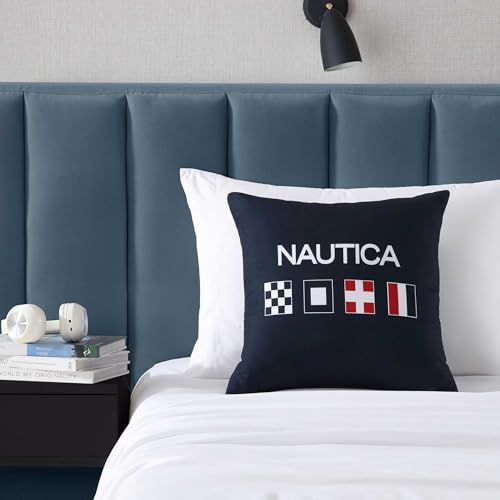 Nautica - Decorative Pillow, Soft & Plush Printed Throw Pillow,