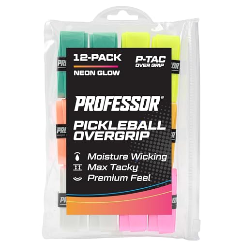 Professor Pickleball P-Tac Overgrip Neon Glow - 12 Pack