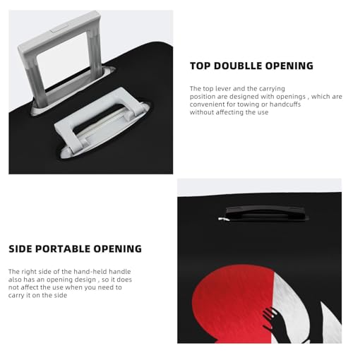 Travel Luggage Cover Singapore Singaporean Flag Heart Fashion Washable Baggage Suitcase Protector Fit For Luggage Large4