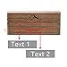 Engagement Ring Box for Proposal, Handmade Personalized Jewelry Box Slim Engraved Walnut Wood Holder Box for Wedding and Valentines Day