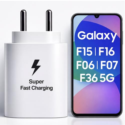 Image of 25W PD 3.0 Type C Superfast Charger Adapter for Galaxy S25|S24|Ultra|FE|Edge|Plus|M36|M06|F06|M17 M16|F16|A17|M05,M35|F06,A06|A16|A55|A56|M36|M07|A35|Tab S10 Ultra|25W USB-C Charger by HESPA