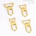 willikiva Replacement D-Rings Swivel Snap Hooks Push Gate Clip Lobster Claw Clasp DIY Leather Craft Purse (Bright Gold,5/8inch)