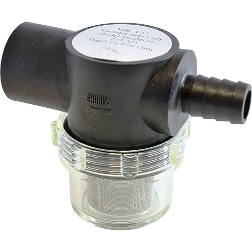 PENTAIR SHURFLO 255-323 Twist-On Water Strainer, 1/2' Barb Inlet, 1/2' NPSM Outlet