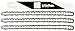 tallox 1 Espada y 3 Cadenas de Sierra 3/8" 1,3 mm 56 eslabones 40 cm Compatible con Oregon Dollmar Einhell Makita Black & Decker y Otras