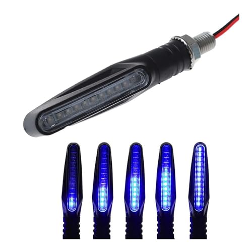 Clignotants universels pour motos 12V avec indicateur lumineux séquentiel LED