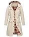 Fashora Regenjacke Damen Wasserdicht Lang Übergangsjacke Elegant Trenchcoat Leicht Softshelljacke Frühjahrsjacke Sommerjacke Outdoorjacke Herbstjacke mit Kapuze, Khaki, XL