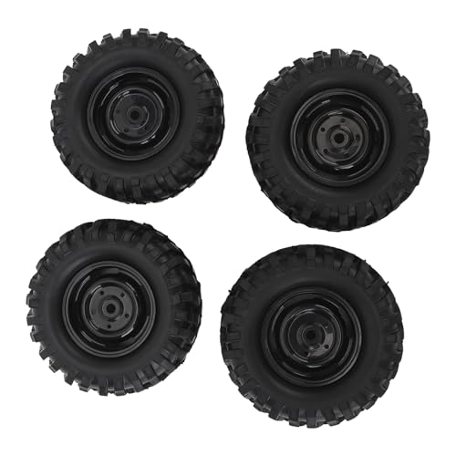 4 PCS Pneus RC Crawler 1.9 Polegada Pneu RC Universal de Borracha Com Aro de Roda de Plástico para C