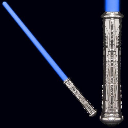 Miniatura 3 de FlashingBlinkyLights Espada de sable futurista con luz LED, arma de juguete con sonido activado por movimiento (paquete de 2)