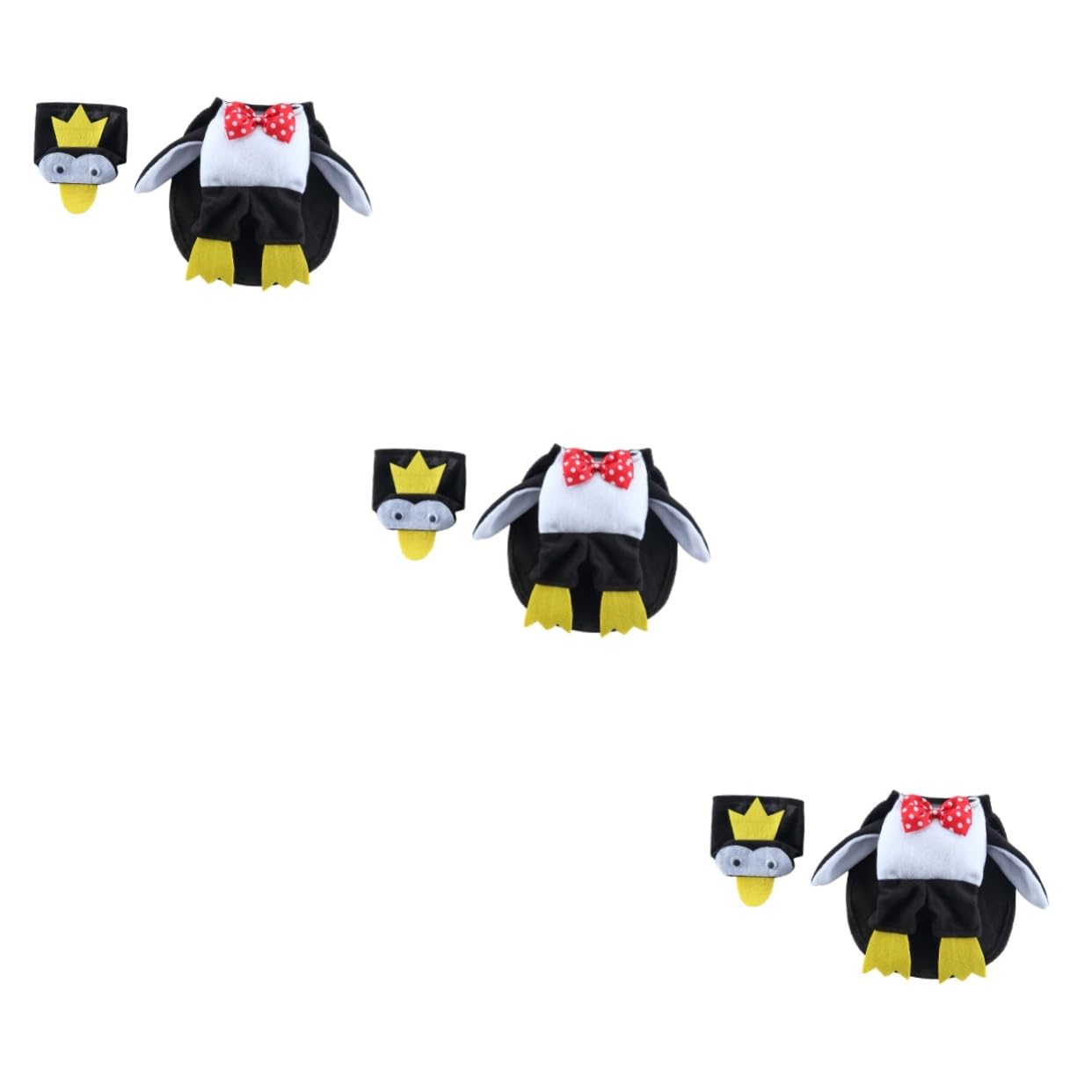 BESPORTBLE 3sets Costume Per Cani Stile Pinguino Cappotto Per Cuccioli e Cani Per Halloween Abbigliamento Per Animali Domestici Per Feste e Eventi Comodo e Traspirante Taglia